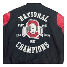 2XL Ohio State Buckeyes RARE National Champions Leather Letterman&#39;s Jacket READ - £294.29 GBP