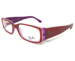 Ray-Ban Gafas Monturas RB5126 2216 Claro Violeta Rojo Rectangular 50-16-135 - $69.55