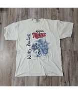 Minnesota TWINS Kirby Puckett White T-shirt Size X-Large White Joy Athle... - £27.25 GBP