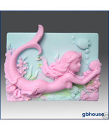 Mermaid Wendy with Fish â€“ 2D Silicone Soap Mold - £22.03 GBP