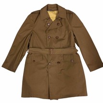 &#39;70s VTG Neptune of Boston Green Wash &amp; Wear Green Trench coat Sz M/L - $77.22