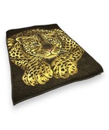 Biederlack Blanket Leopard Cheetah Animal Print Made In USA - £37.56 GBP