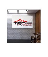 TRD OFF ROAD Flag Banner Toyota Racing Development Garage Wall Shop NEW ... - $298.92 MXN