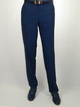 Mens Renoir 3 Piece Vested Suit Glenn Plaid Notch Lapel Business 278-2 Navy Blue image 10