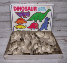 Vintage Fox Run Craftsmen Dinosaur Cookie Cutters Complete Set of 6 in Box 1985 - £5.38 GBP