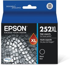 Epson T252 Durabrite Ultra Ink High Capacity Black Cartridge (T252Xl120-S) For - $45.93