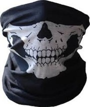 New Skeleton Ghost Skull Face Mask Cosplay Biker Balaclava Costume Halloween - £6.99 GBP