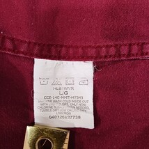 Wrangler Premium Quality Denim Shirt L Men's Red Long Sleeve Button Up RN#130273 image 4