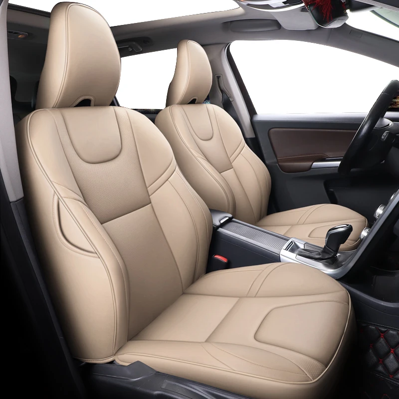 Custom car seat covers for volvo xc60 2018 2019 2020 2021 2022 luxury full set interior thumb200