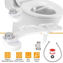 Bidet Fresh Water Spray Kit Non-Electric Toilet Seat Attachment Self cleaning - £48.33 GBP