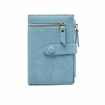 Short Women Card Wallet Hasp Zipper Closure Multi Pocket Bifold Money Purse Bag - £19.20 GBP