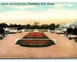 Washington Park Garden and Conservatory Chicago Illinois IL UNP DB Postc... - £2.33 GBP