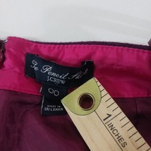 J Crew The Pencil Skirt Women's Purple/Wine Wool Blend Rear Zipper Size 00 image 3