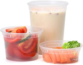 Glotoch 48 Pack (Mixed) 8 Oz, 16 Oz. And 32 Oz. Plastic Food And Drink S... - £25.20 GBP