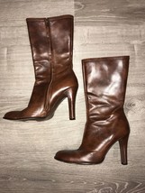 J Crew Women’s High Heel Leather Boots 9.5 - £20.62 GBP