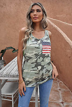 Stars Stripes Pocket Camo Tank Top - £14.24 GBP