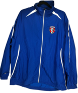 Midway High School Full Zip Windbreaker Jacket Blue/White+Red Embroidery... - $19.35