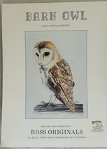 Ross Originals &quot;Barn Owl&quot; Cross Stitch Pattern DMC/Anchor - $14.36