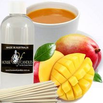 White Tea &amp; Mango Scented Diffuser Fragrance Oil FREE Reeds - £10.37 GBP+