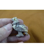 Y-BIR-VUL-17 little gray Vulture Buzzard Figurine soapstone Peru scaveng... - $165.19 MXN