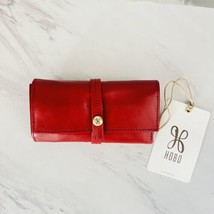 HOBO Allure Leather Jewelry Roll Case, Travel Jewelry Case, Red, NWT - £43.59 GBP
