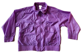 Vintage Purple Zip Up Windbreaker Haband For Her Womens Size Large Jacke... - $474.99 MXN