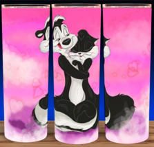 Pepe &amp; Penelope Lovers Le Pew Cartoon Cup Mug Tumbler 20oz - £14.84 GBP