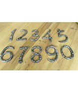 Cast Iron House Numbers Street Address LARGE SILVER  FULL SET 0-9 #S CRAFTS - $28.09 CAD