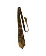 Vintage 1960s Terylene Striped Necktie Green &amp; Orange Diagonal 53” x 3” ... - €17,64 EUR