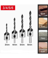 4Pcs Countersink Drill Bit Woodworking Pilot Screw Hole Set with L-Wrenc... - $6.79