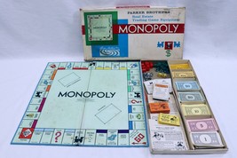 ORIGINAL Vintage 1961 Parker Brothers Monopoly Board Game - £31.72 GBP
