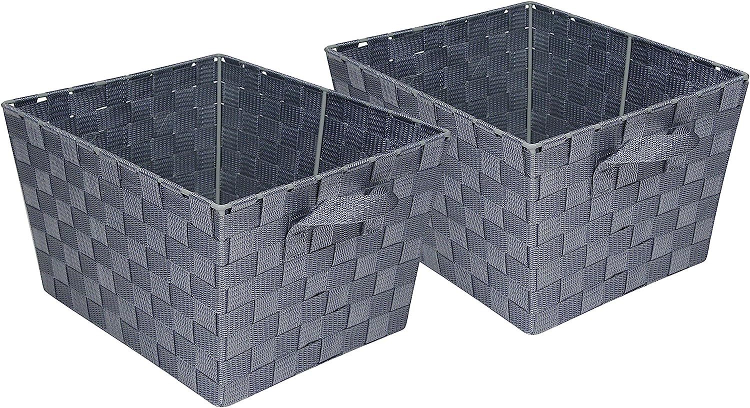 Woven Baskets, Gray, 2-Pack, Honey-Can-Do Sto-05088 - $33.97