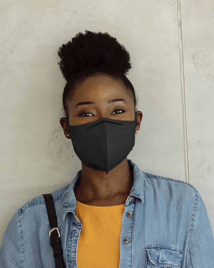 Respirator Protective Mask (KN=95), Disposable QTY 10.   Color Black