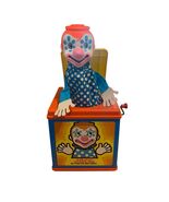Vintage Jack In The Music Box 1976 Mattel Clown Pop Goes The Weasel, Sou... - $35.00