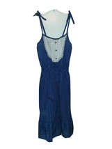 Vintage Blue and White Stripe Sundress with Spaghetti Straps NEW with tags - $647.08 MXN