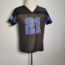 Dallas Cowboys Ezekiel Elliott Football Jersey #21 Black Blue Youth Size... - £11.66 GBP