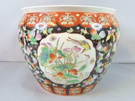 Decorative Chinese Porcelain Planter Fish Pot E451 - £155.34 GBP