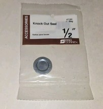 18 Sigma Electric 47150 ProConnex Zinc Plated Steel Silver Knockout Seal 1/2 in. - £15.21 GBP