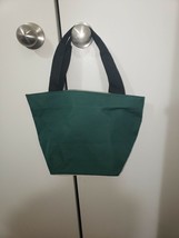 NEW Zara Green Canvas Fabric Handbag Bag Purse Satchel Tote Travel Carry-on - £18.96 GBP