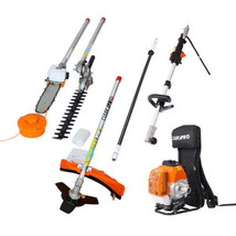 Backpack 4 in 1 Multi-Functional Trimming Tool, 52CC 2-Cycle Garden Tool System - £243.99 GBP