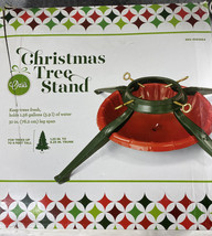 Oasis Corp 30&quot; 4 Leg Christmas Tree Stand    Red/Green For Trees up to 9... - £19.59 GBP