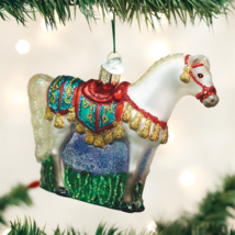 Old World Christmas Arabian Horse Glass Christmas Ornament 12507 - £18.28 GBP