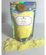 Lemon Bath Salts Epsom Salt bath soak gift for her therapeutic body soak... - $136.29 MXN