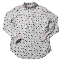 NWT Equipment Signature Slim in White Wandering Ladybug Silk Button Down Shirt M - £73.54 GBP