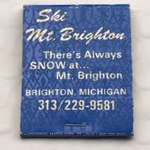 Ski Mount Brighton Vintage Matches Matchbook Michigan Mt. Brighton - £7.86 GBP