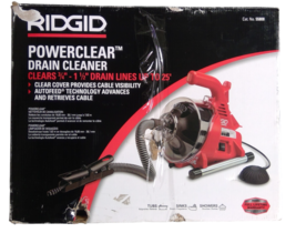 FOR PARTS - RIDGID 55808 PowerClear Drain Cleaner Clears 3/4&quot;- 1-1/2&quot; - £33.46 GBP