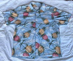 Hawaiian Style Shirt - Kalaheo - Coconut Print Pattern - Sz XL - £15.46 GBP
