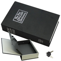 Dictionary Secret Book Hidden Safe With Key Lock Book Safe In Black(Smal... - £20.37 GBP