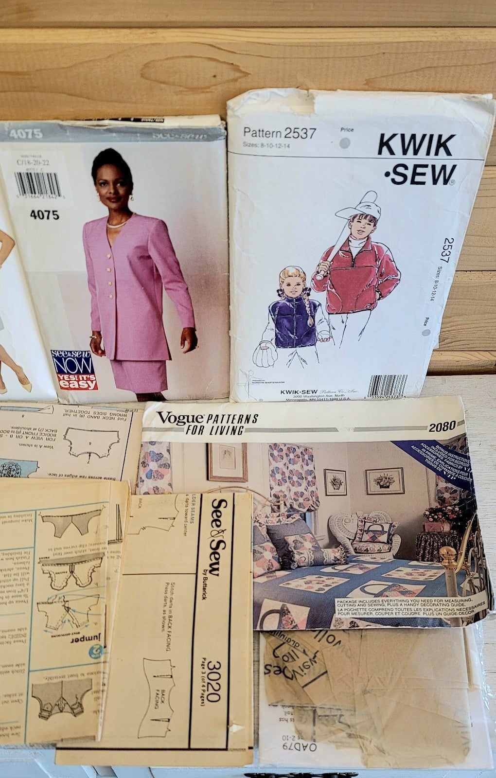Sewing Patterns Vintage Lot of 11 Home Children Dress Sports 1980s-90s Item image 3