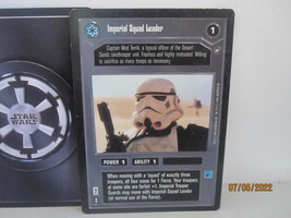 1996 Star Wars CCG Card: Imperial Squad Leader - black border - £1.19 GBP
